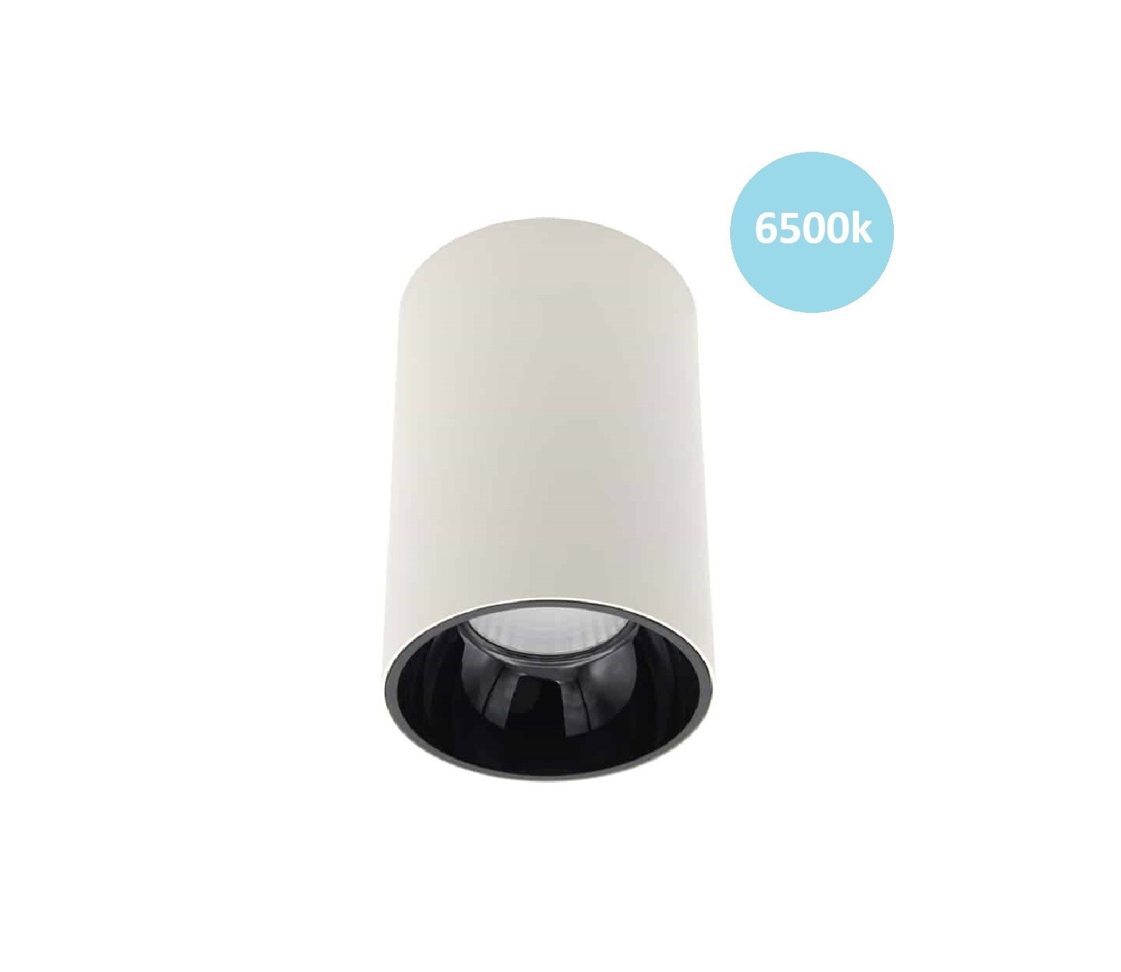 Faretto LED Tondo a soffitto - Bianco - 20W - Bianco Caldo 3000K