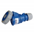 Presa industriale volante 230V CEE 6H 2P + T 16A IP67 per esterno impermeabile blu