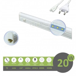 Barra led T5 20w 90cm sottopensile 220V lampada cucina con interruttore collegabile in serie luce naturale bianca