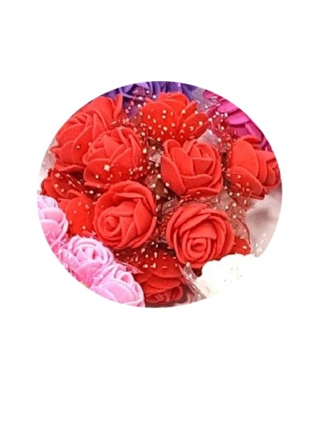 Rose artificiali roselline per bomboniere decorazioni di tulle vari colori  fiori rosa - Pianeta Lowcost