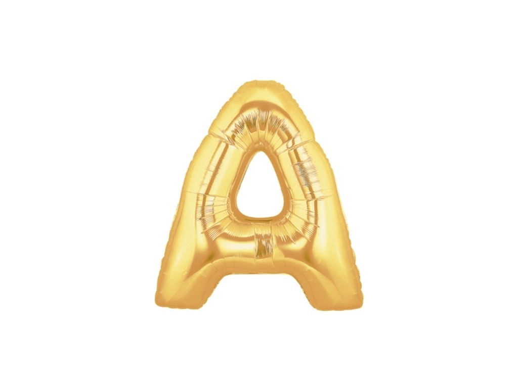 Palloncini gonfiabili lettere e numeri oro con chiusura - Pianeta Lowcost