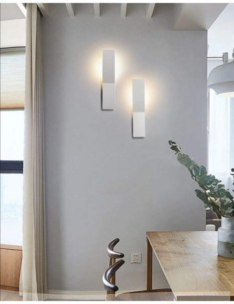 Applique Lampada da parete per muro a LED 10W moderna doppia Luce per  interno
