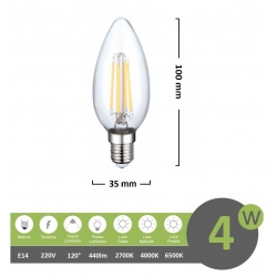 Lampo Lampadina Globo 120 LED E27 24W 230V bulbo In Vetro Opalino